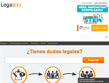 Tablet Screenshot of legadoo.com